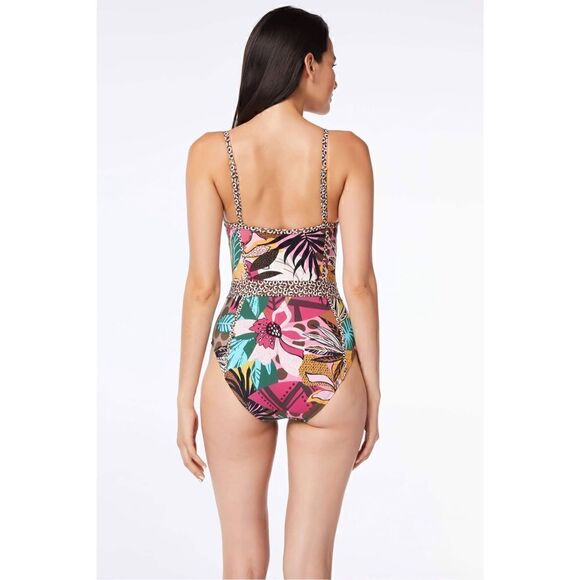 NWT Blue Rod Beattie One Piece Swimsuit Size 6 Women Run Wild Hawaiian tropical - Picture 5 of 9